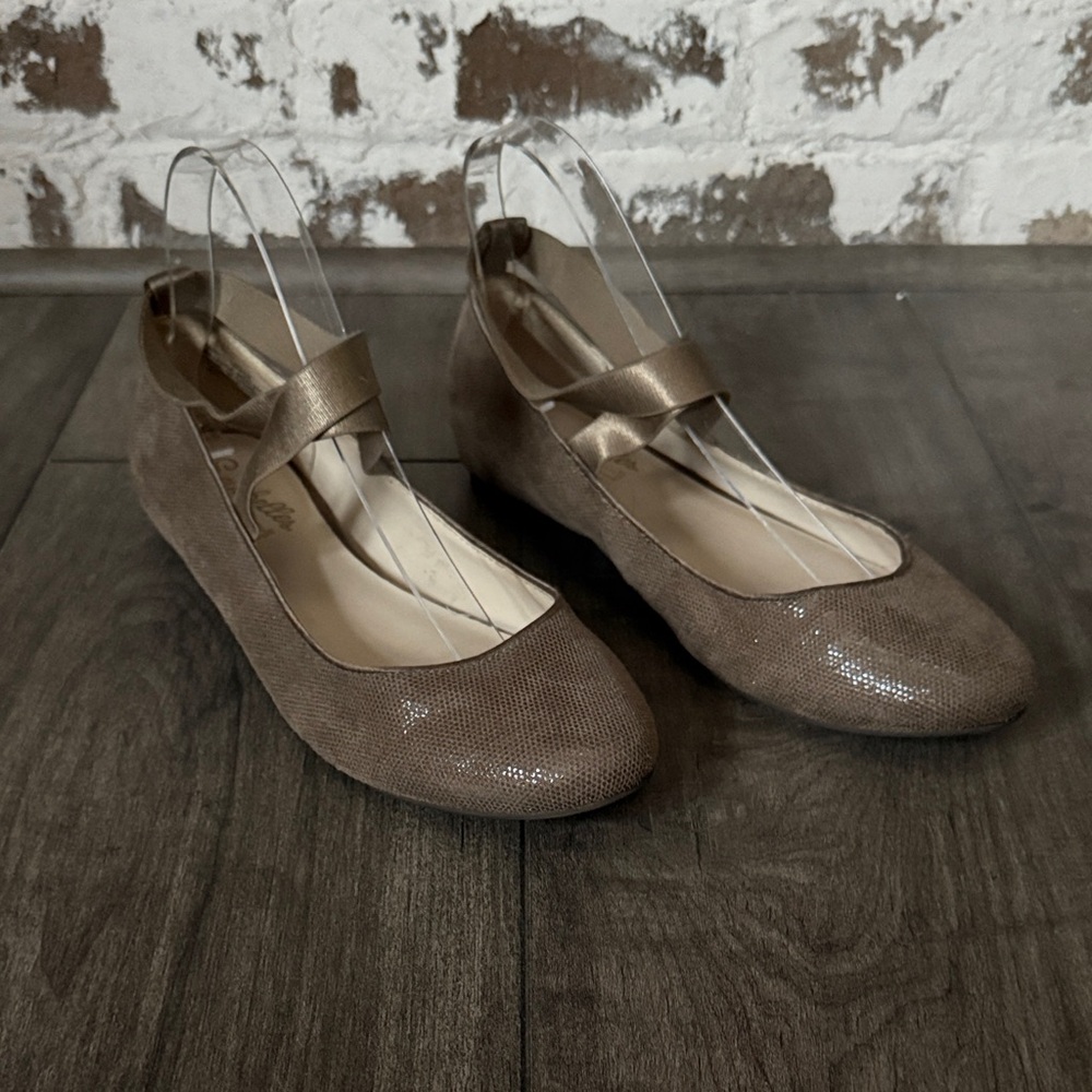 Seychelles Partita Shimmering Taupe Ballet Flats